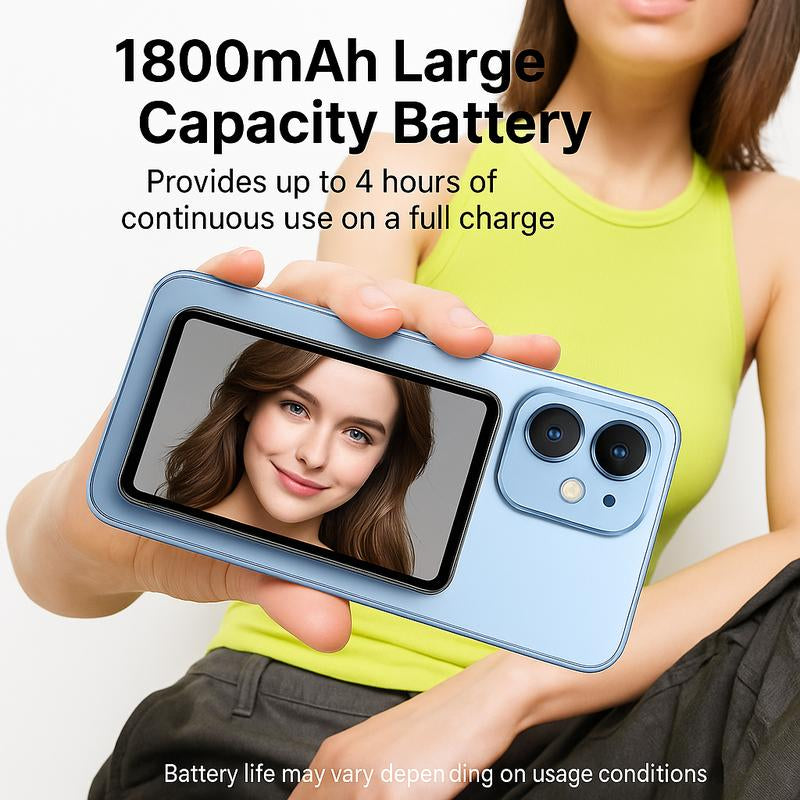 Vlog Selfie Monitor Screen Magnetic Vlog Monitor for Iphone/Samsung - Wireless 1080P and Wired 30Fps Recording, Phone Rear Camera with Built-In IE Screen for Live Streaming